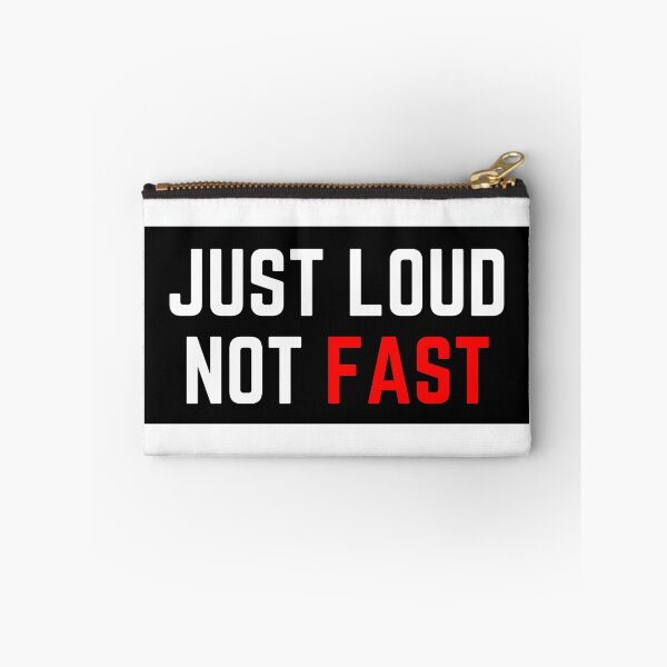 Item preview, Just Loud Not Fast Funny Bumper Sticker designed and sold by thesmokeydogs.