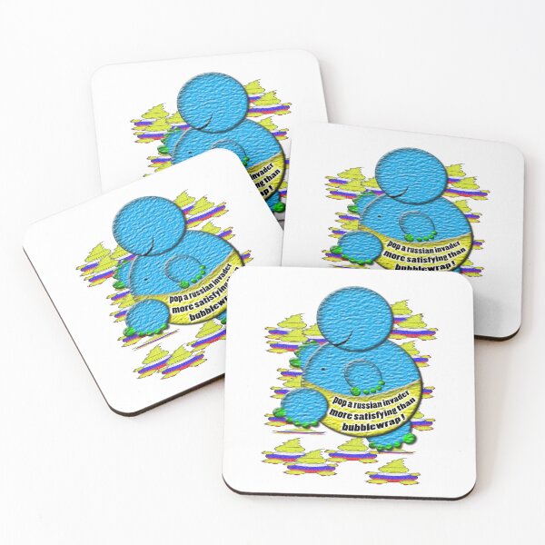 Item preview, whobbly blob popping the russian invaders designed and sold by gruntpig.