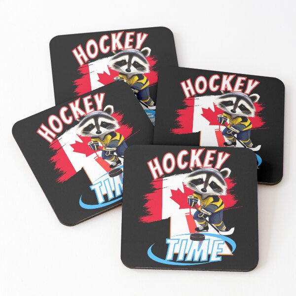 Item preview, a raccoon playing ice hockey designed and sold by Animal world designs.