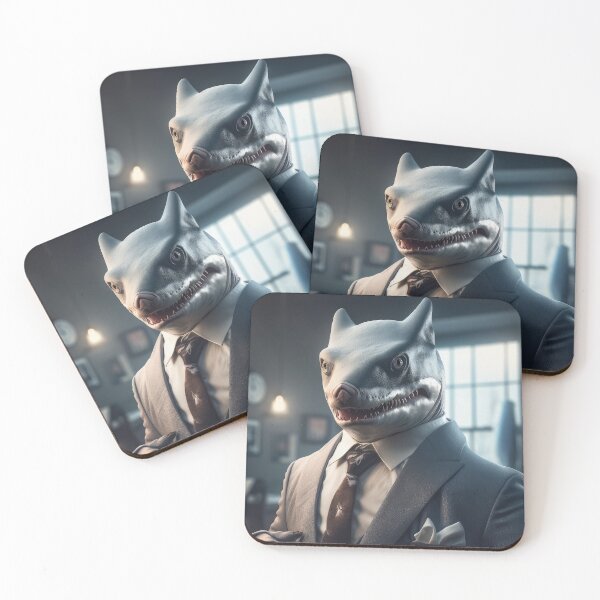 Item preview, Get Down to Business with this Ultra-Detailed shark Portrait Poster designed and sold by Bird Design.