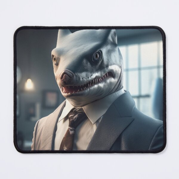 Item preview, Get Down to Business with this Ultra-Detailed shark Portrait Poster designed and sold by Bird Design.