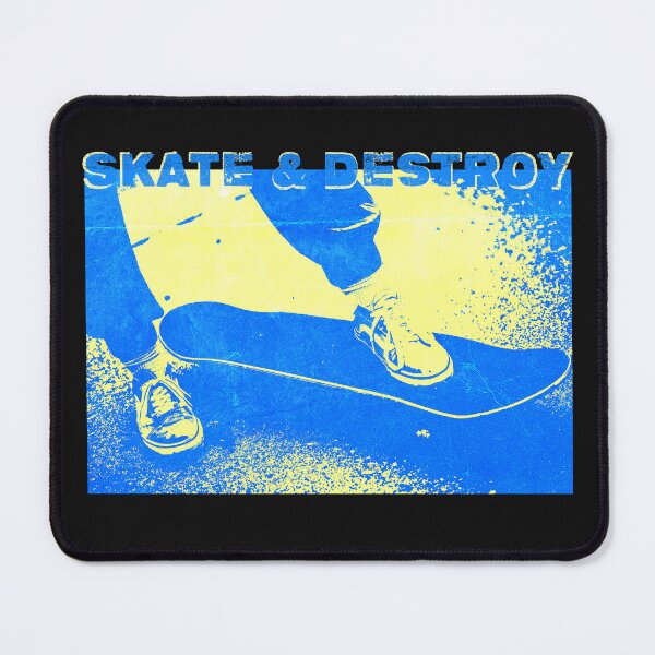 Item preview, skate & destroy grunge // blue yellow designed and sold by lordcobra.