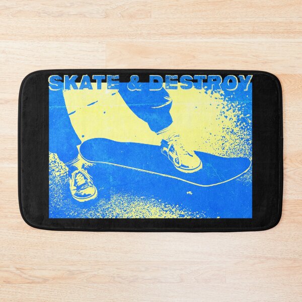 Item preview, skate & destroy grunge // blue yellow designed and sold by lordcobra.