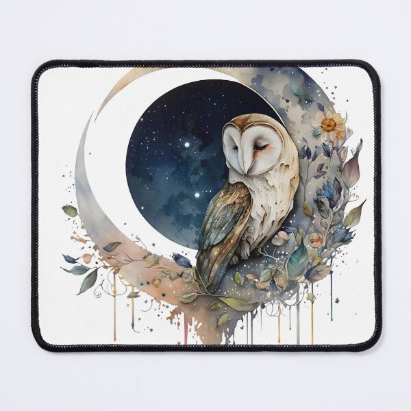 Item preview, Cosmic Owl Watercolor Effect designed and sold by EarthArtAvencha.