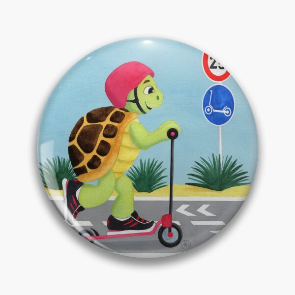 Item preview, Turtle riding a scooter designed and sold by Iris Créa.