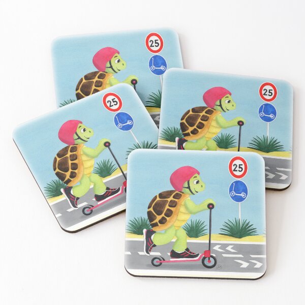 Item preview, Turtle riding a scooter designed and sold by Iris Créa.
