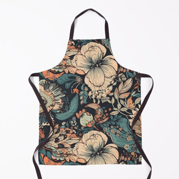 Item preview, Boho Bloom Colorful Floral Pattern Colorful Vintage Flowers A Line Dress Boho Home Decor  designed and sold by iPaint Airbrush Studio.