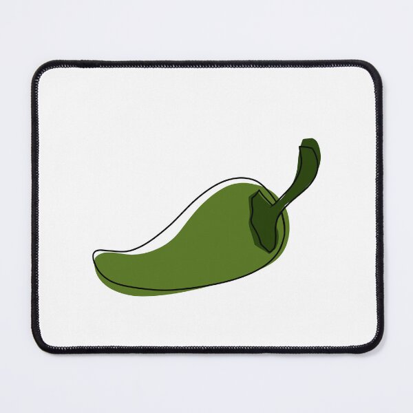 Item preview, Minimalist green jalapeno paper designed and sold by anycolorart.