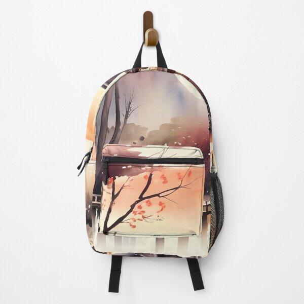 Item preview, Japanese-style Watercolour Landscape; Perfect gift for nature lovers; Ideal for Japanese nature art for home décor designed and sold by erzypher.
