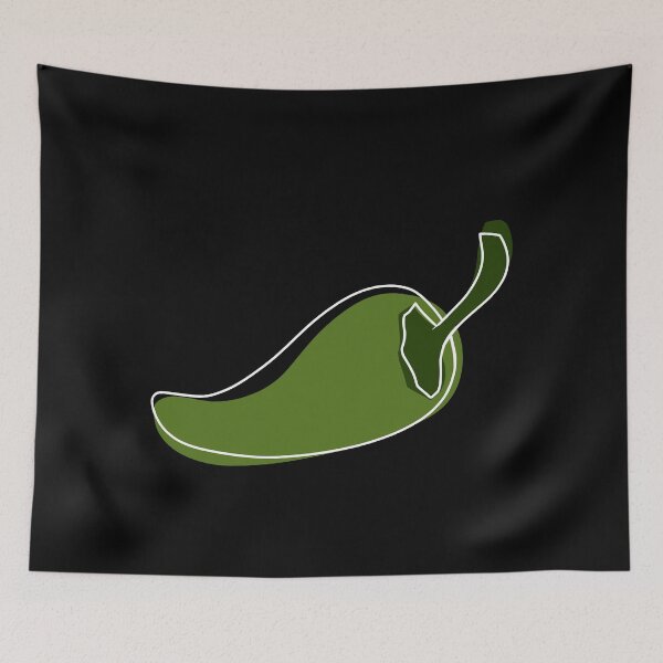 Item preview, Minimalist green jalapeno paper designed and sold by anycolorart.