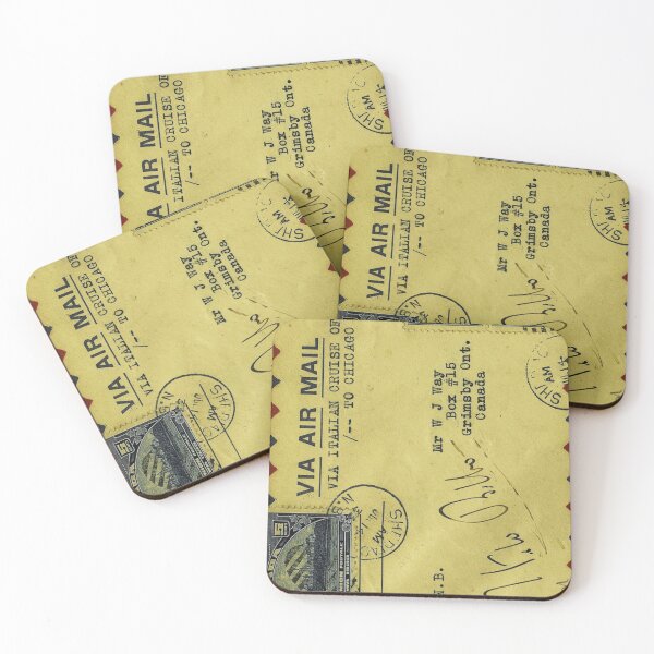 Item preview, AA04072013-1-Vintage PostCard Via air mail designed and sold by servomerch.