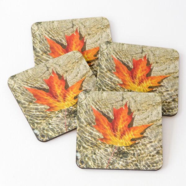 Item preview, Submersed Maple Leaf with Brilliant Jeweled Patterns designed and sold by Georgia Mizuleva.
