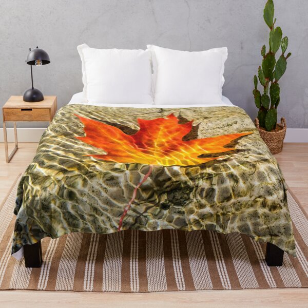 Item preview, Submersed Maple Leaf with Brilliant Jeweled Patterns designed and sold by Georgia Mizuleva.