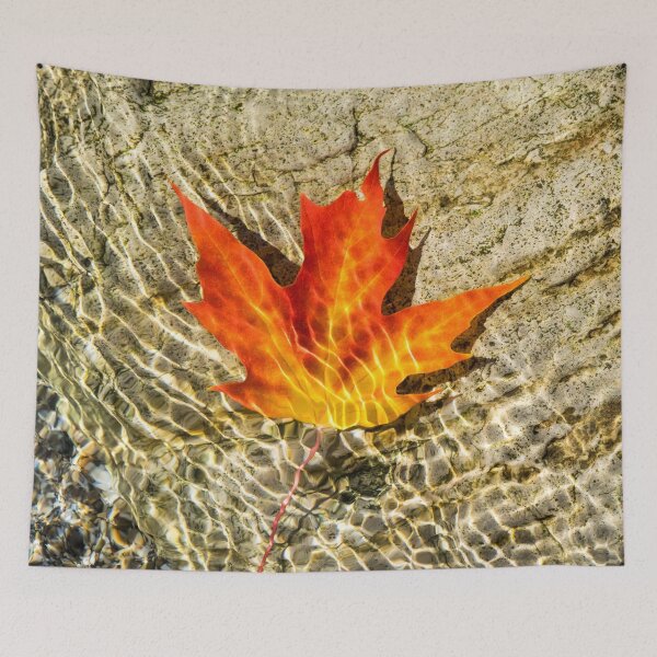 Item preview, Submersed Maple Leaf with Brilliant Jeweled Patterns designed and sold by Georgia Mizuleva.
