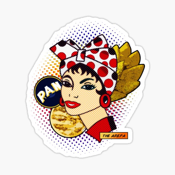 Mujer de la harina pan arepas' Sticker | Spreadshirt