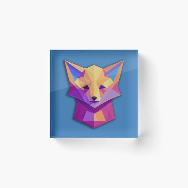 Item preview, Colorfull low-poly isometric Fox designed and sold by Iko.