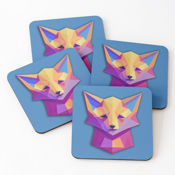 Item preview, Colorfull low-poly isometric Fox designed and sold by Iko.