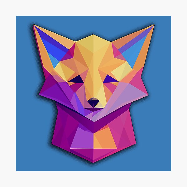 Item preview, Colorfull low-poly isometric Fox designed and sold by Iko.