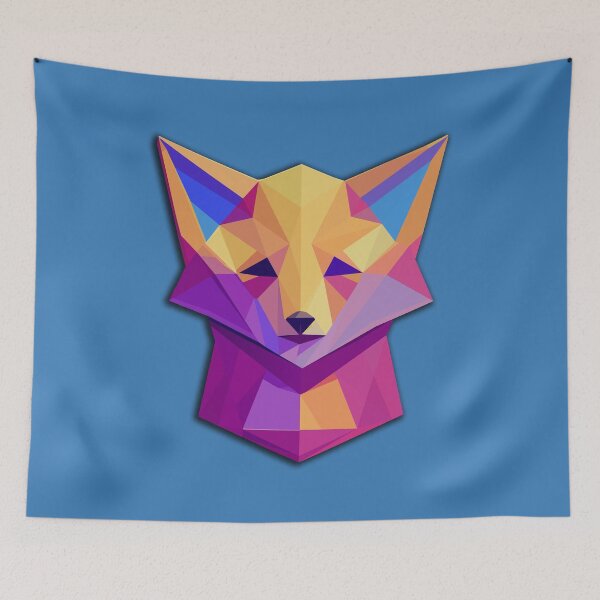 Item preview, Colorfull low-poly isometric Fox designed and sold by Iko.