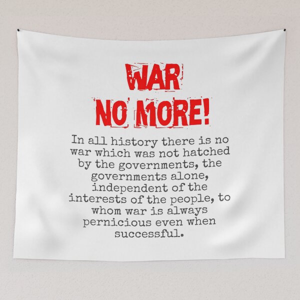 Item preview, In All History There Is No War - Anti-War Quote designed and sold by CrankyOldDude.