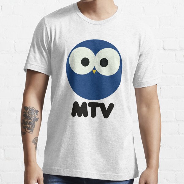 Women's MTV White Classic Logo Floral T-Shirt 2XL Cotton 80s