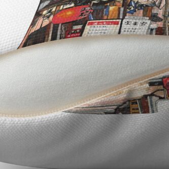 Alternate view of Lights in the Snow Throw Pillow
