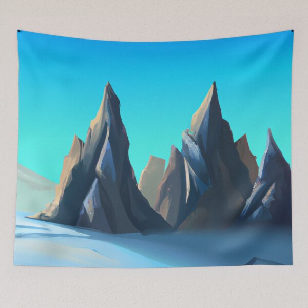 Item preview, The icy mountains designed and sold by The Iconic Minimalist.