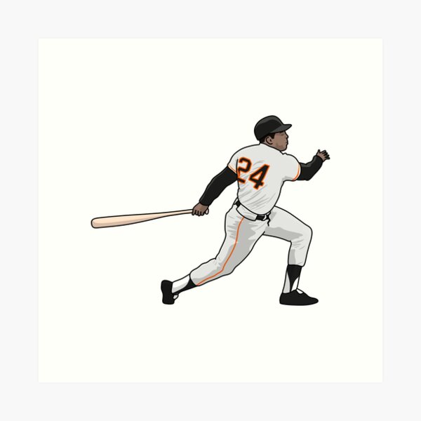 New York Giants Baseball Willie Mays Wood Print