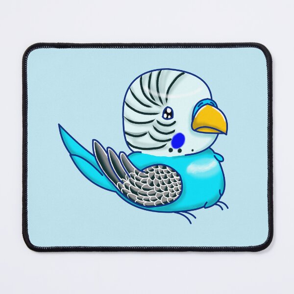 Item preview, Fun, Cute and Chubby Blue Budgie Bird designed and sold by DynieKid.