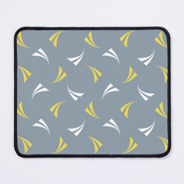 Item preview, Flying yellow bow elements on gray background designed and sold by Vektoria.