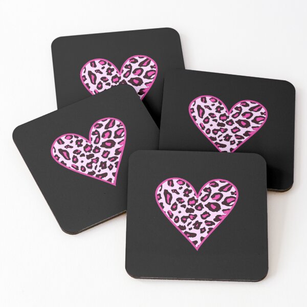 Item preview, Hot Pink Leopard Heart - Animal Print Cheetah Spots Love Heart designed and sold by inspirationzgal.