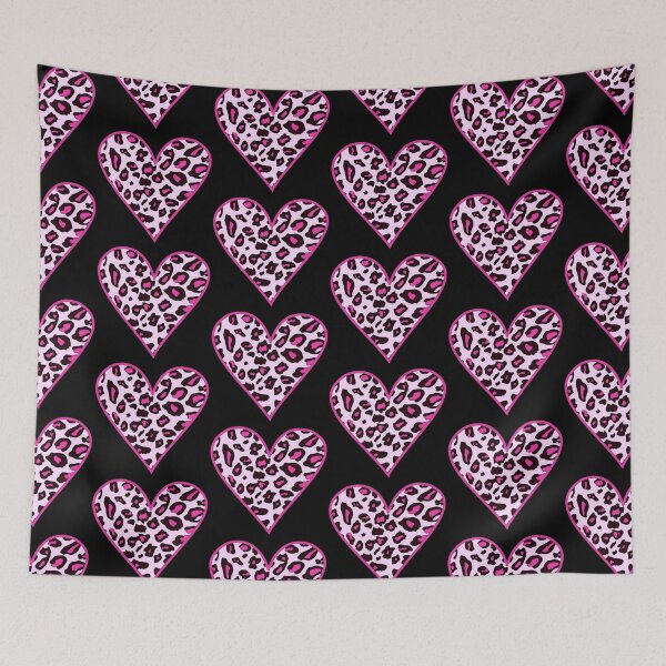 Item preview, Hot Pink Leopard Heart - Animal Print Cheetah Spots Love Heart designed and sold by inspirationzgal.