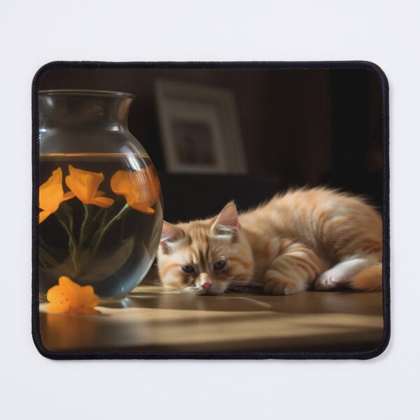 Item preview, Very cute Lazy cat / kitten sleeping on the table photography wall decoration 13 designed and sold by jetaiart.