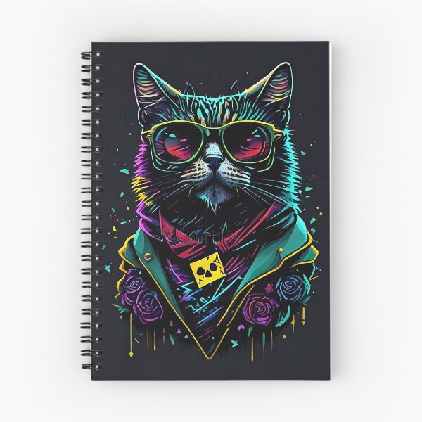 Item preview, A cute and lively punk rock cat. designed and sold by SurrealAnimals.