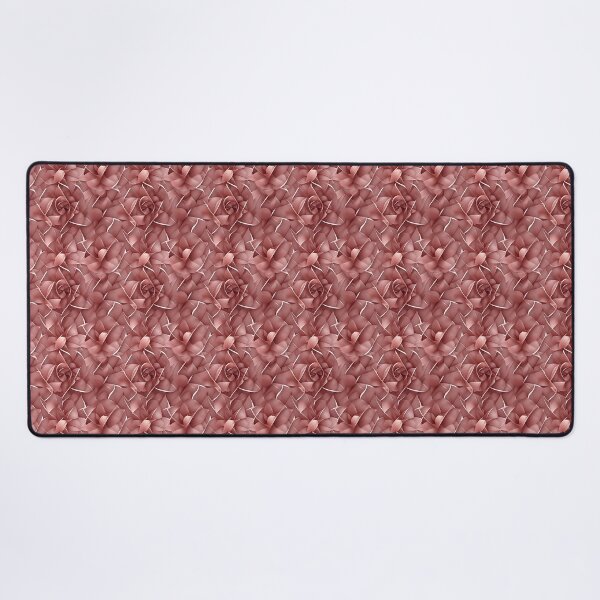 Item preview, Abstract Monochromatic Origami-Style Pattern in the Pink Family, Coiled Flowers, Roses, Dark Pink to Salmon designed and sold by Hanlar.