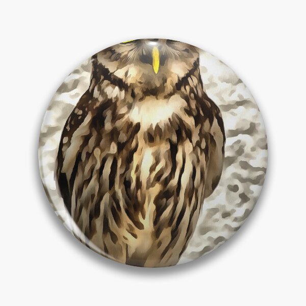 Item preview, Small Brown Barn Owl Artistic Portrait designed and sold by taiche.