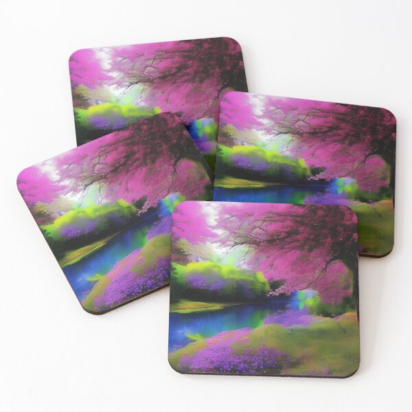 Item preview, Blooming pink trees in the forest designed and sold by brandway.