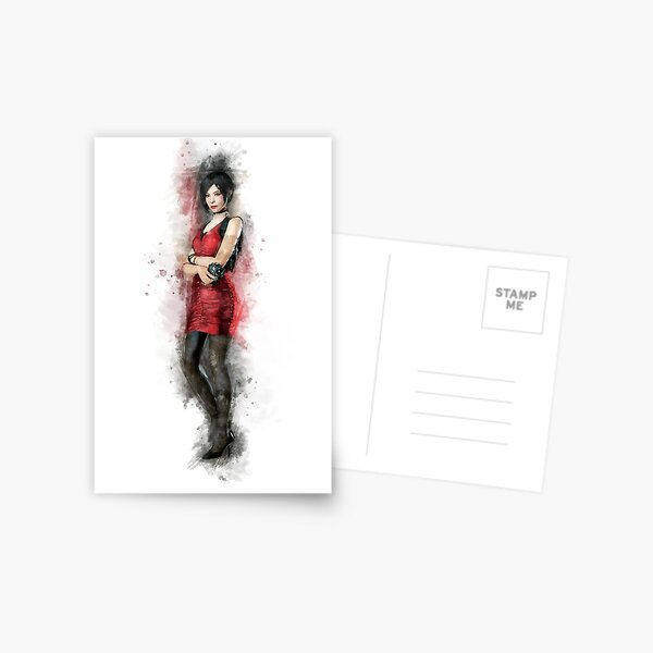 Resident evil - Ada Wong Tribute Postcard for Sale by senseidani