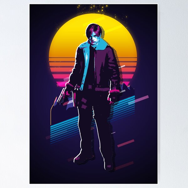 Artikel-Vorschau von Resident Evil 4 - Leon *80er Retro*, designt und verkauft von MyRetroArt.