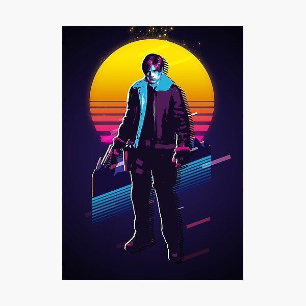 Artikel-Vorschau von Resident Evil 4 - Leon *80er Retro*, designt und verkauft von MyRetroArt.