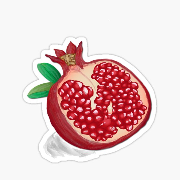 Item preview, pomegranate sticker designed and sold by platyopus.
