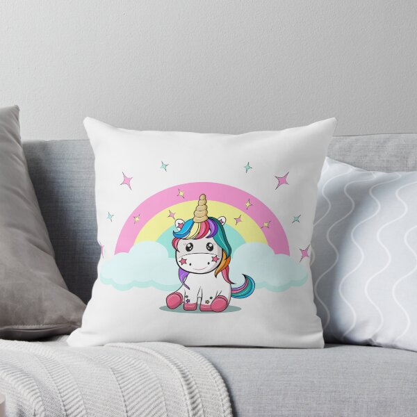 Item preview, baby card, birthday party invitation with baby unicorn, join us, magical birthday party, cute baby unicorn with a colorful mane and stars designed and sold by SabinArt.