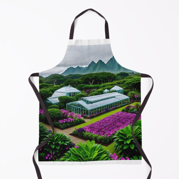 Item preview, A Lush And Vibrant Greenhouse Filled With A Rainbow Of Orchids And Other Exotic Plants Ai Generated Art designed and sold by AiGens.
