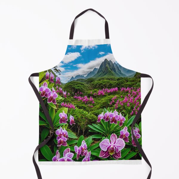Item preview, A Paradise Of Rare Plants, Including Orchids, Basking In The Sunlight Ai Generated Art designed and sold by AiGens.