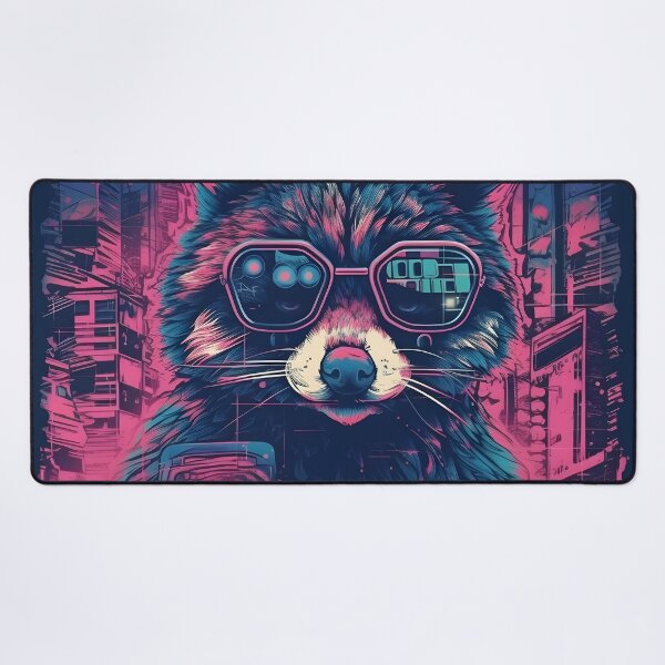 Item preview, raccoon cyberpunk designed and sold by NickLivin.