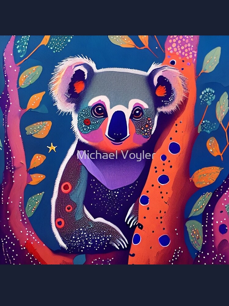 Koala modern pop art style, Colorful Koala illustration, Koala