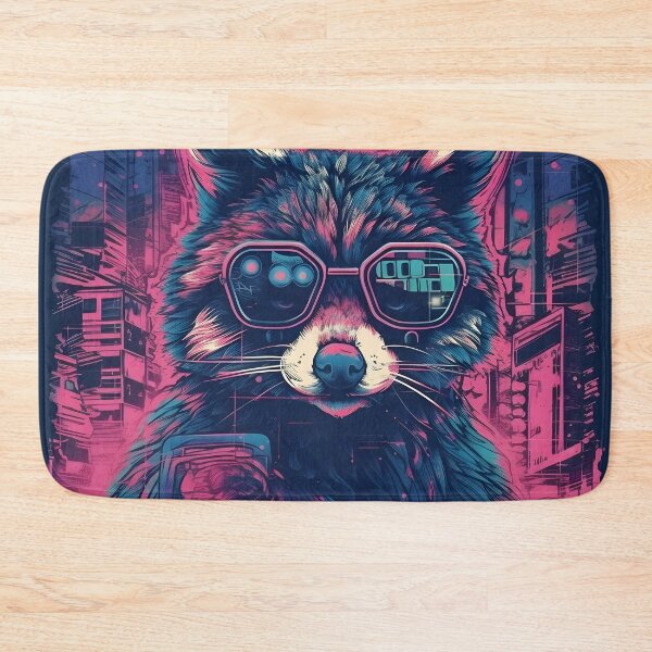 Item preview, raccoon cyberpunk designed and sold by NickLivin.
