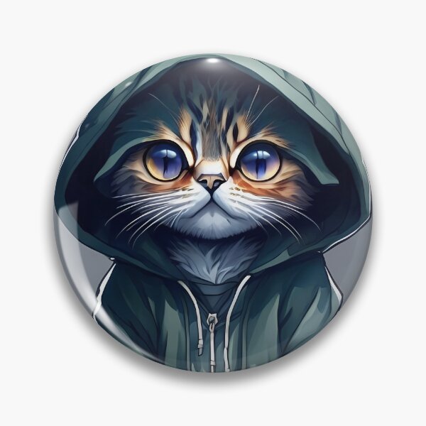 Item preview, Cat miaw- A cute little cat wearing a cap and looking pitiful is waiting for you to take it home. designed and sold by SurrealAnimals.