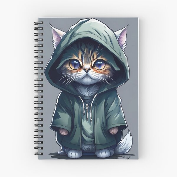 Item preview, Cat miaw- A cute little cat wearing a cap and looking pitiful is waiting for you to take it home. designed and sold by SurrealAnimals.
