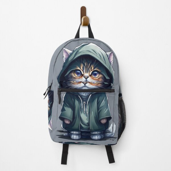 Item preview, Cat miaw- A cute little cat wearing a cap and looking pitiful is waiting for you to take it home. designed and sold by SurrealAnimals.